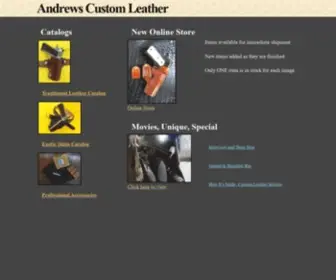 Andrewsleather.com(Andrews Custom Leather) Screenshot