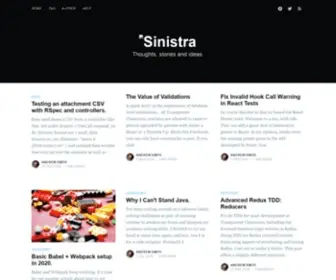 Andrewsouthpaw.com(Sinistra) Screenshot