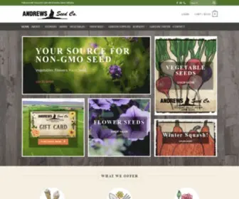 Andrewsseed.com(Your Treasure Valley Resource For Seed And Plants) Screenshot