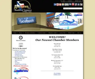 Andrewstx.com(Andrews Chamber of Commerce) Screenshot