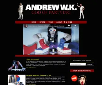 Andrewwk.com(Andrew W.K) Screenshot
