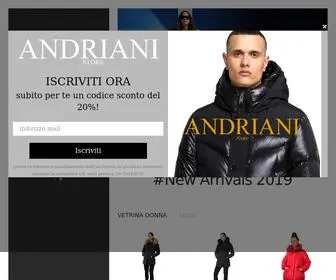 Andrianistore.it(Andriani boutique online store from Puglia Italy) Screenshot