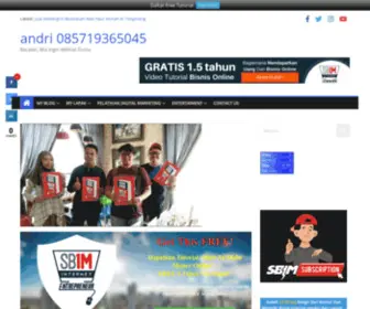 Andriboyz.com(Tempat Belajar Internet Paling Terbaik dan Fenomenal SB1M di Jakarta) Screenshot