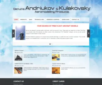 Andriukov.com(Free Flight Aircraft models source) Screenshot