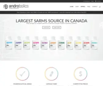 Androbolics.com(Androbolics SARMs Canada) Screenshot