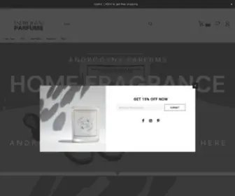 Androgynyparfums.ca(Perfumes) Screenshot