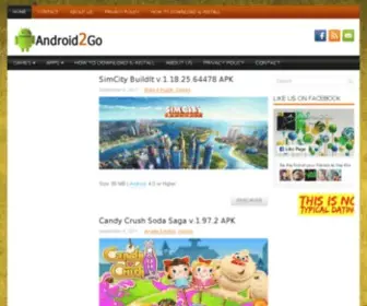 Android2GO.net(Android2Go free download Android Games and Apps) Screenshot