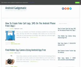 Androidgadgematic.com(Android Gadgematic) Screenshot