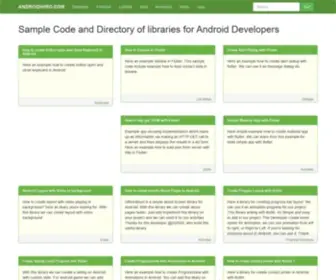 Androidhiro.com(Android Sample Code and Directory of libraries for Android Developers) Screenshot