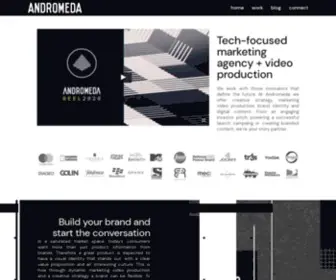 Andromedavisual.com(Marketing agency & video production for tech) Screenshot