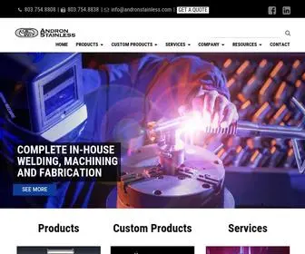 Andronstainless.com(Andron Stainless) Screenshot