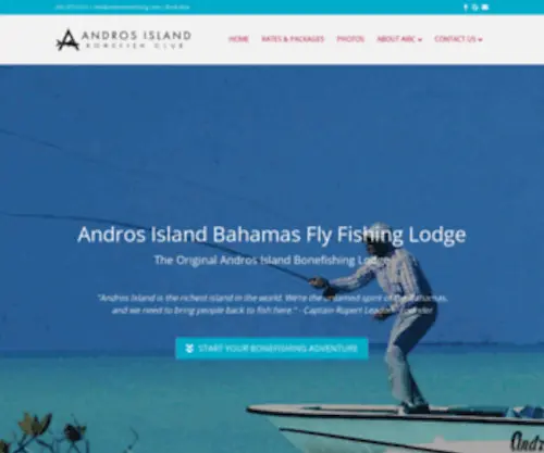 Androsbonefishing.com(Bahamas Bonefishing Trips) Screenshot