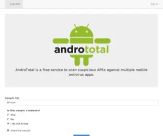 Andrototal.org(Scan Android application) Screenshot