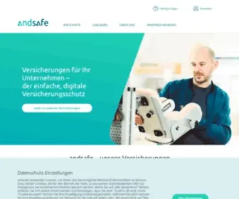 Andsafe.de(Digitalversicherer andsafe) Screenshot