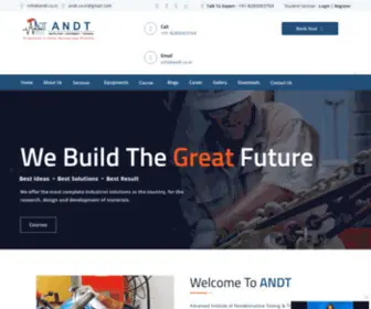 ANDT.co.in(Nondestructive Testing ( NDT ) ANDT Inspection Equipment Training) Screenshot