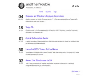 Andthenyoudie.fr(Automation, IT and more) Screenshot