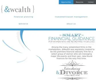 Andwealth.com(&Wealth Partners LLC Financial Advice for Women Who Are Recreating Their Lives) Screenshot