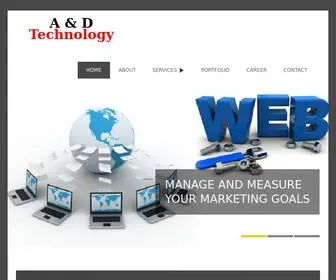 Andwebtech.com(A & D Technology offer a variety of services) Screenshot