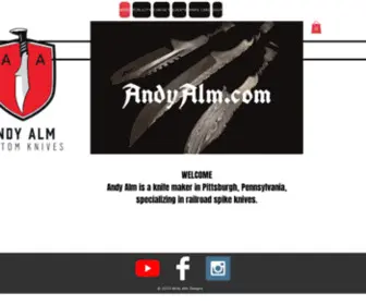 Andyalm.com(Railroad Spike Knives) Screenshot