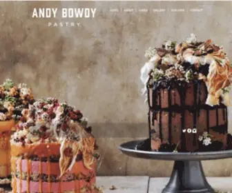 Andybowdypastry.com(Andy Bowdy Pastry) Screenshot