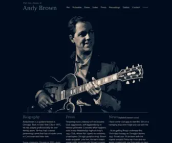 Andybrownguitar.com(Andy Brown Jazz Guitar) Screenshot