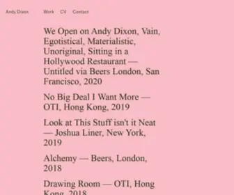Andydixon.net(Andy Dixon) Screenshot