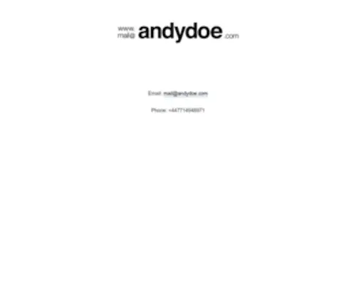 Andydoe.com(Andy Doe) Screenshot