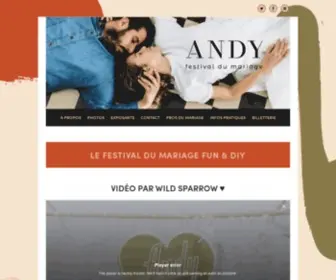 Andyfestival.com(Andy festival du mariage à Paris) Screenshot
