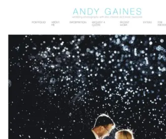 Andygaines.com(Best Wedding Photographer) Screenshot