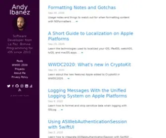 Andyibanez.com(Andy Ibanez) Screenshot