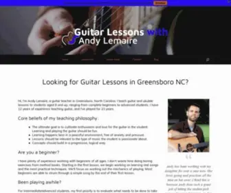 Andylemaire.com(Guitar Lessons) Screenshot