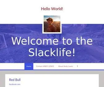 AndylewisGlobal.com(The Slacklife) Screenshot