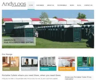 Andyloos.co.uk(Portable Toilet Hire) Screenshot
