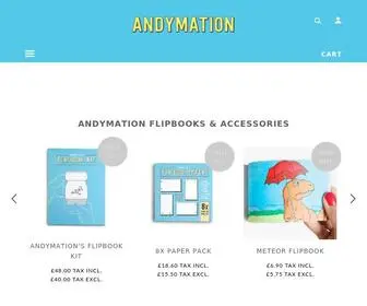 Andymationuk.com(Andymation UK's Official Flipbook Shop) Screenshot