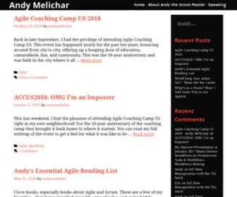 Andymelichar.com(Site Reliability Engineer) Screenshot