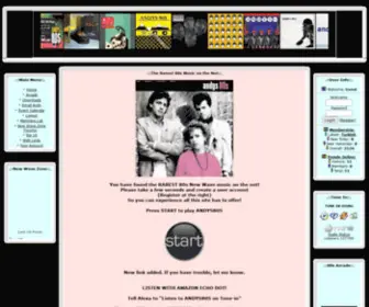 Andys80S.com(The Rarest New Wave 80s Music) Screenshot