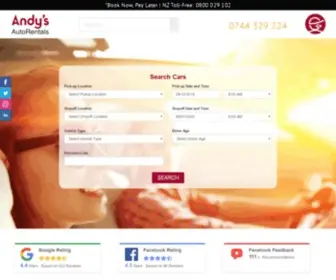 Andysautorentals.com.au(Brisbane Car Hire Gold Coast Airport Car Rentals) Screenshot