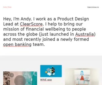 Andyshaw.me(Andy Shaw) Screenshot