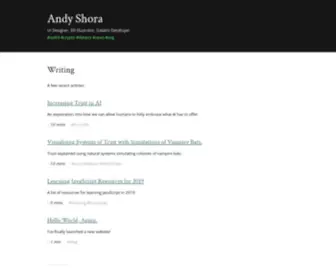 Andyshora.com(Andy Shora) Screenshot