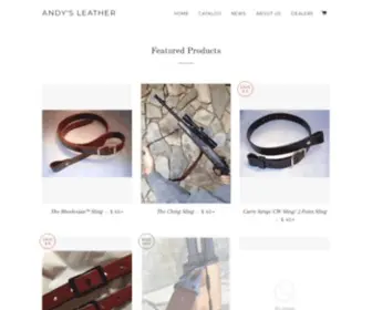 Andysleather.com(Andy's Leather Rifle Slings) Screenshot