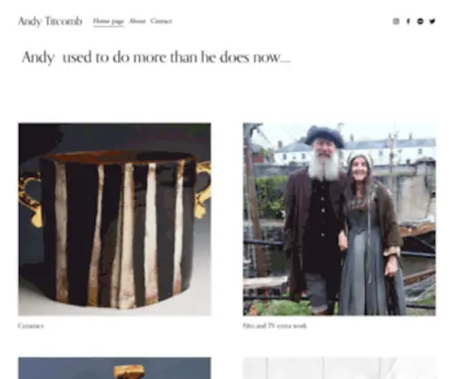 Andytitcomb.com(Andy Titcomb ceramics) Screenshot