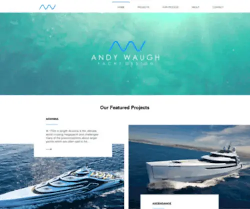 Andywaugh.co.uk(Andy Waugh Yacht Design) Screenshot