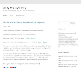 Andywigley.com(Andy Wigley's Blog) Screenshot