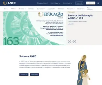 Anec.org.br(Associação Nacional de Educação Católica do Brasil) Screenshot