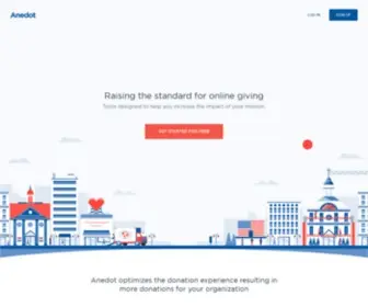 Anedot.com(Save Time and Money With Powerful Online Giving Tools) Screenshot