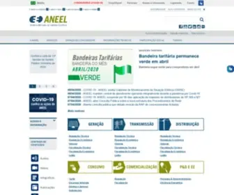 Aneel.gov.br(Agência Nacional de Energia Elétrica) Screenshot