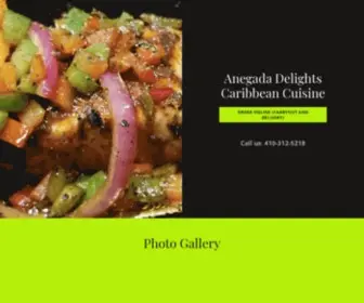 Anegadadelights.com(Caribbean Food) Screenshot