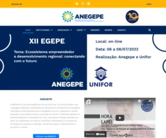 Anegepe.org.br(Associação nacional de estudos em empreendedorismo e gestão de pequenas empresas) Screenshot