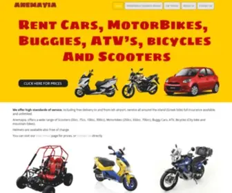 Anemayiacarsbikes.com(Motorbike Rental in Larnaka) Screenshot