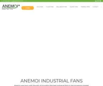 Anemoifans.com(Ventiladores industriales HVLS) Screenshot